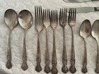 Vintage Wm Rogers Silverplate Flatware 14 Pcs Mayfair Gardenia Monogram M