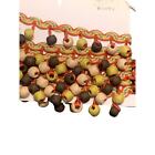 Brimar 2 Inch Scalloped Ball Fringe Trim Picture Landscape Mosaic 4 66yds