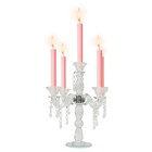 Elegant 5-head Crystal Glass Candle Holder For Beautiful Table Decor