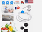 Sink Soap Dispenser Kitchen Stainles Steel Hand Liquid Pump Bottle Tube Kit 360  