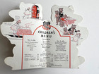 Vtg Union Pacific Railroad Child Menu Yellowstone Park 2 Bear Goldilocks Ww2 Era