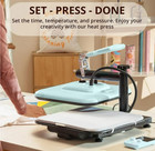 Htvront Heat Press Machine 15x15 - Swing Away Heat Press Machine For T Shirts
