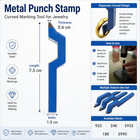 Metal Punch Stamp  Steel Stamping Tool Curved Design Marking Tool For Jewelry