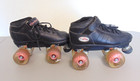 Riedell R3 Cayman Women s Sz 5 Black W  Pink Wheel Roller Skates -free Shipping