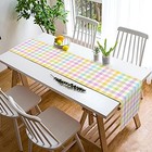  Linen Spring Easter Buffalo Check Plaid Table Runner Rustic 13  X 72 