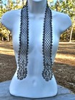 Antique Lace - Whipped Lace Tie Lappet  19th Century Victorian Mourning 