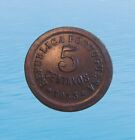 Portuguese Guinea Bissau 5 Centavos 1933 Km 1  6500 