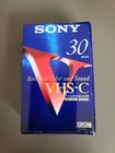 1 Sony Vhs-c 30 Min Blank Camcorder Video Tape New Sealed Minute Videocassette