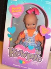 Vintage 1993 Roseart Kewpie Doll W flowered Overalls  Secret Hearts 8  New W box