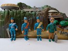 Thunderbirds Tracy Island Matchbox   Tb1 Tb2 Tb3 Tb4 And Figures  Tested