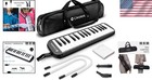 Double Tube Melodica 32 Keys Mouthpiece Musical Instrument