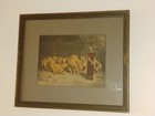 Antique Briton Riviere  Daniel In The Lion s Den  Framed Print Rare 