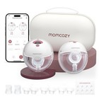 Wearable Smart App Controlled Breast Pump Set - 2-pack  Cozy Red Variant