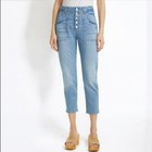Veronica Beard Size 26   2 Arya Straight High Rise Cargo Pocket Button Fly 26  L