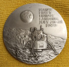 Apollo 11 Moon Landing 5 Oz Silver Medallion Mans First Lunar Landing July 1969