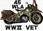 Wwii Patch Us Army Liberator Motor Cycle Sew iron On Patch Measures 3 5  X 2 5 
