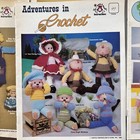 Lot Of 9 Vintage Adventures In Crochet   More Crochet Doll Pattern Booklets