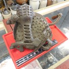 Vintage Black Hawk Cast Iron Hand Crank Corn Sheller Ah Patch