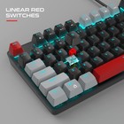 Mechanical Gaming Keyboard 104 Keys Blue Backlit Keyboards With Red Switches    