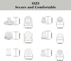 600 Pcs Silicone Earring Backs     6 Styles Soft Hypoallergenic For Studs