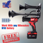     milwaukee Premium 18v Impact Train Air Horn 4x Quadruple  Loud Air Trumpet