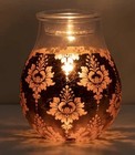 Scentsy Glamour Time Warmer  Large Full Size Warmer Clear Gold Shimmery Wedding