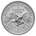 1776-2026 P Semiq Emerging Liberty Dime From Obw Roll