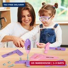 Kids Tool Set With Toy Drill  Toy Tool Box  Construction Tools  Pretend Play Tod