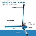 Manual Din Rail Cutter Tool Double Groove W  50cm Dual - Scale Ruler For Cutt   