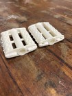 Vintage Nos Tricycle Pedals Plastic Pat Pend  Textured  1 2    white  3 