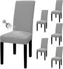 100  Waterproof Dining Room Chair Cover Set Of 6  Large   Stretch Jacquard Pa   