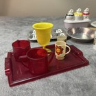 Vintage Kids Play Dishes Kitchen Toys 50  Pieces  Mixed Lot