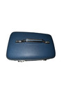 Vintage American Tourister Train Case Blue Hard Shell Makeup Vanity Luggage