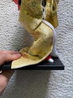 Japanese Geisha Silk Gold Kimono 10  Doll With Stand