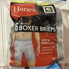 Hanes Mens Xl 40-42  Tagless Boxer Briefs 6-pack New