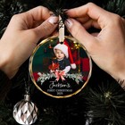Baby   s First Christmas Ornament With Personalized Photo    unique Holiday Keepsake