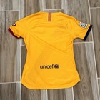 Barcelona Away Football Shirt 2019 2020 Soccer Jersey Nike Yellow Mens Medium