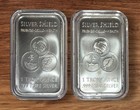 Lot - 2  1oz 999 Fine Silver Bars No Lie Gets To The Other Side   Duality Gsm Ss
