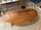 Vintage Russel Wright For Conant Ball Maple Wood Surfboard Coffee Table Mcm