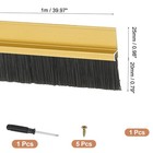 Door Brush Sweeps 0 79  X 47 24  Door Sweep For Bottom Of Door Gold black