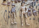 Large Vintage Louis Marx Johnny West Best Of The West Accessories Parts Lot