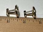 Anson Doctor Caduceus Vintage Mother Of Pearl Gold Toned Cufflinks Cuff Links Dr