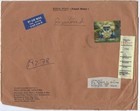 Bhutan 1987 Three Dimension Stamps 10nu On Three Large Registered Covers Tied