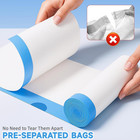 4 Gallon Trash Bags Drawstring - Tear-free Small Trash Bag  4 Gal Thick White Sm