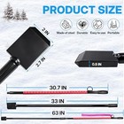 63  Ice Chisel For Ice Fishing Long Handle Ice Scraper 2-section Detachable  