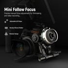Neewer Mini Follow Focus With A b Stops  Lens Gear Ring  15mm Rod   Rod Clamp