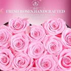 Pink Preserved Flower Heart Shape Box Fresh Forever Roses Gifts For Women