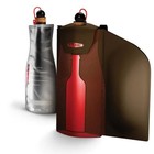 New Gsi Outdoors Insulated Neoprene Purple Wine Tote With Plastic Glasses