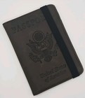 Us Passport Book Cover -leather- Thin American Travel Passport Holder - Premi   