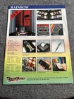    new    Wurlitzer Rainbow Jukebox Promotional Flyer 8    X 11    Poster Vintage